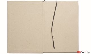 Libreta de tapa rígida de papel de hierba personalizada